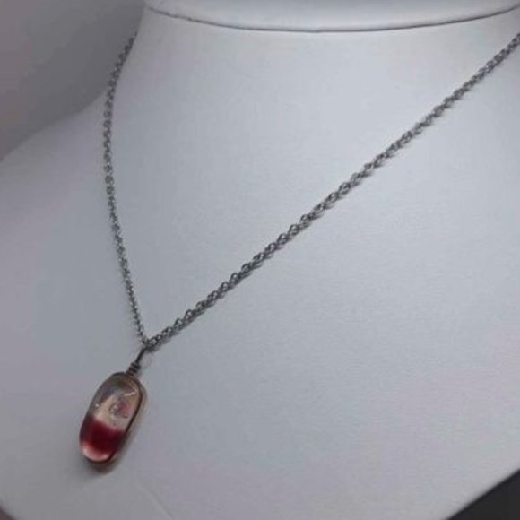 Dichroic Glass Necklace - Picture 2 of 2
